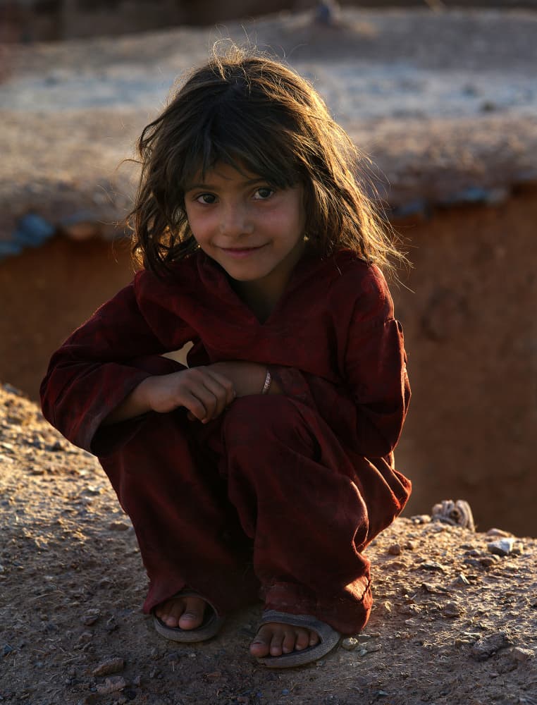 Child's Warm Smile by Abbas Arabzadeh — canvas wall art