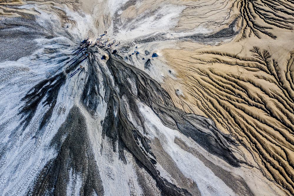 Mud Volcano Earth Patterns by Ovi D. Pop — canvas wall art