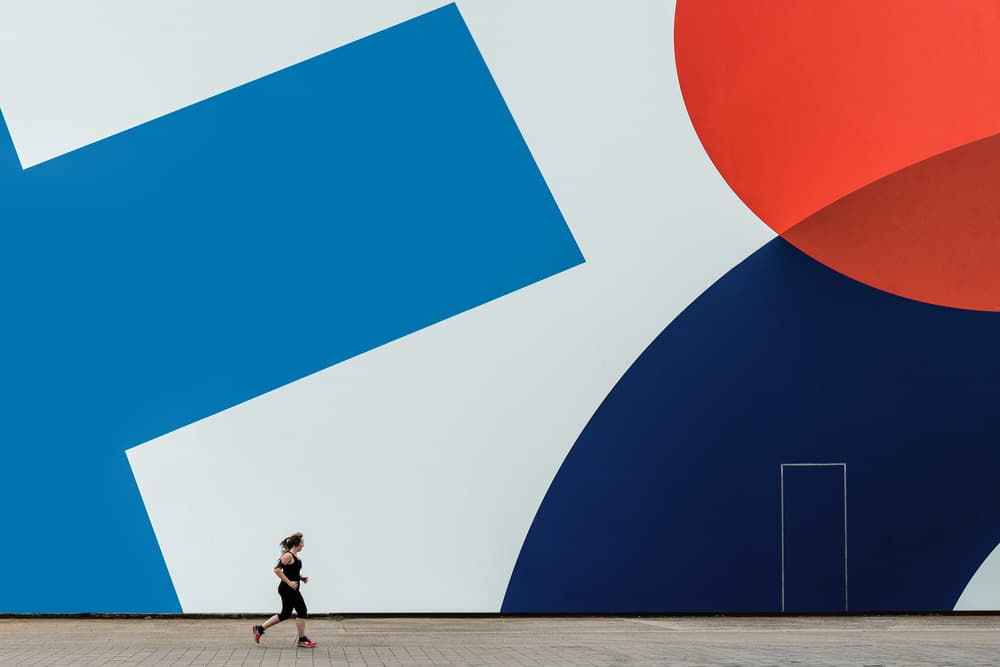 Urban Geometry Runner by Luc Vangindertael (laGrange) — canvas wall art