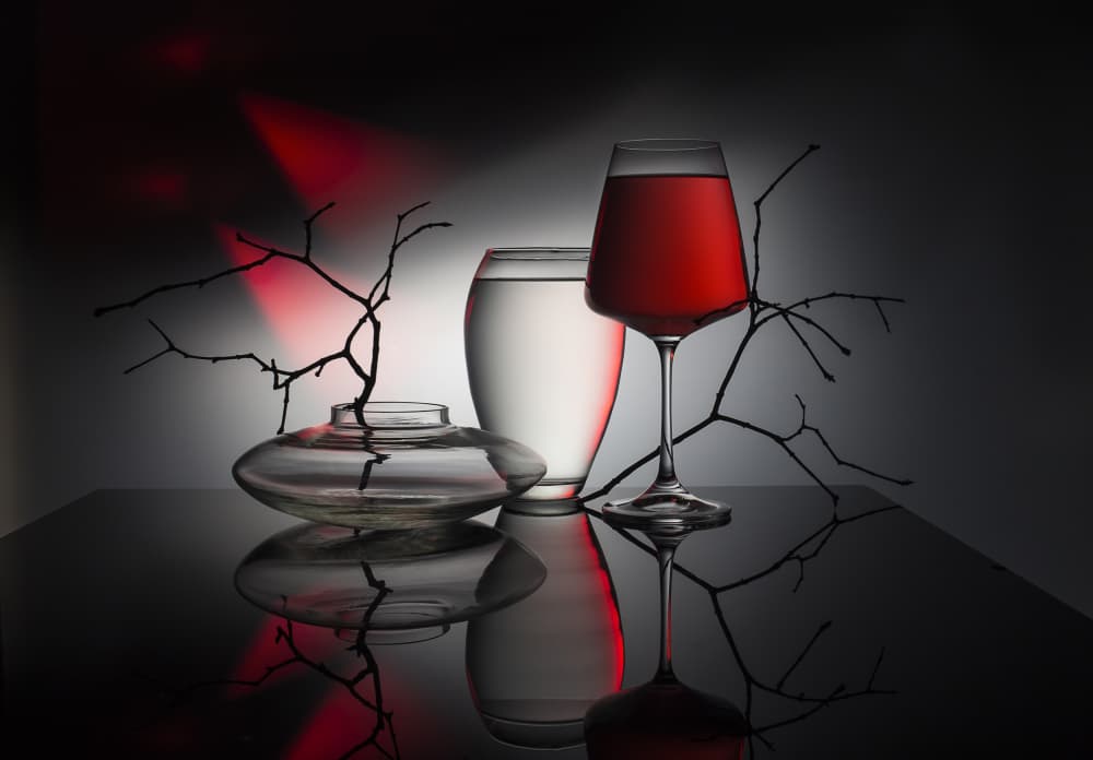 Elegant Red Reflection by Evgeniy Popov — canvas wall art