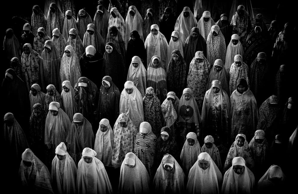 Women in Prayer by Joxe Inazio Kuesta Garmendia — canvas wall art