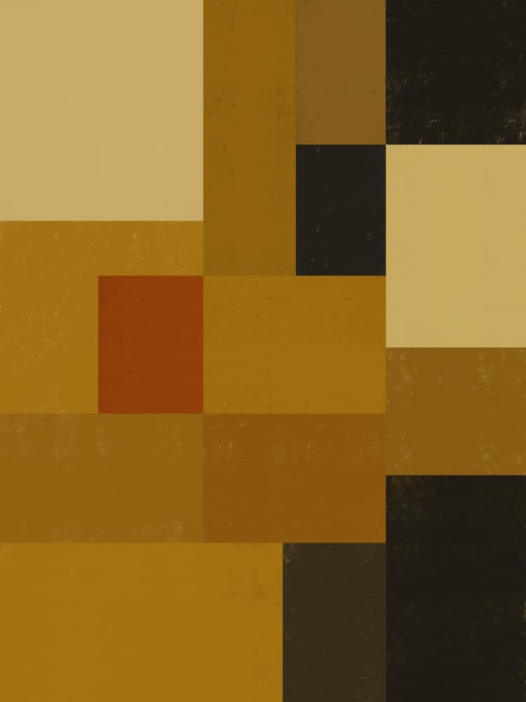 Abstract Color Blocks by Little Dean — canvas wall art