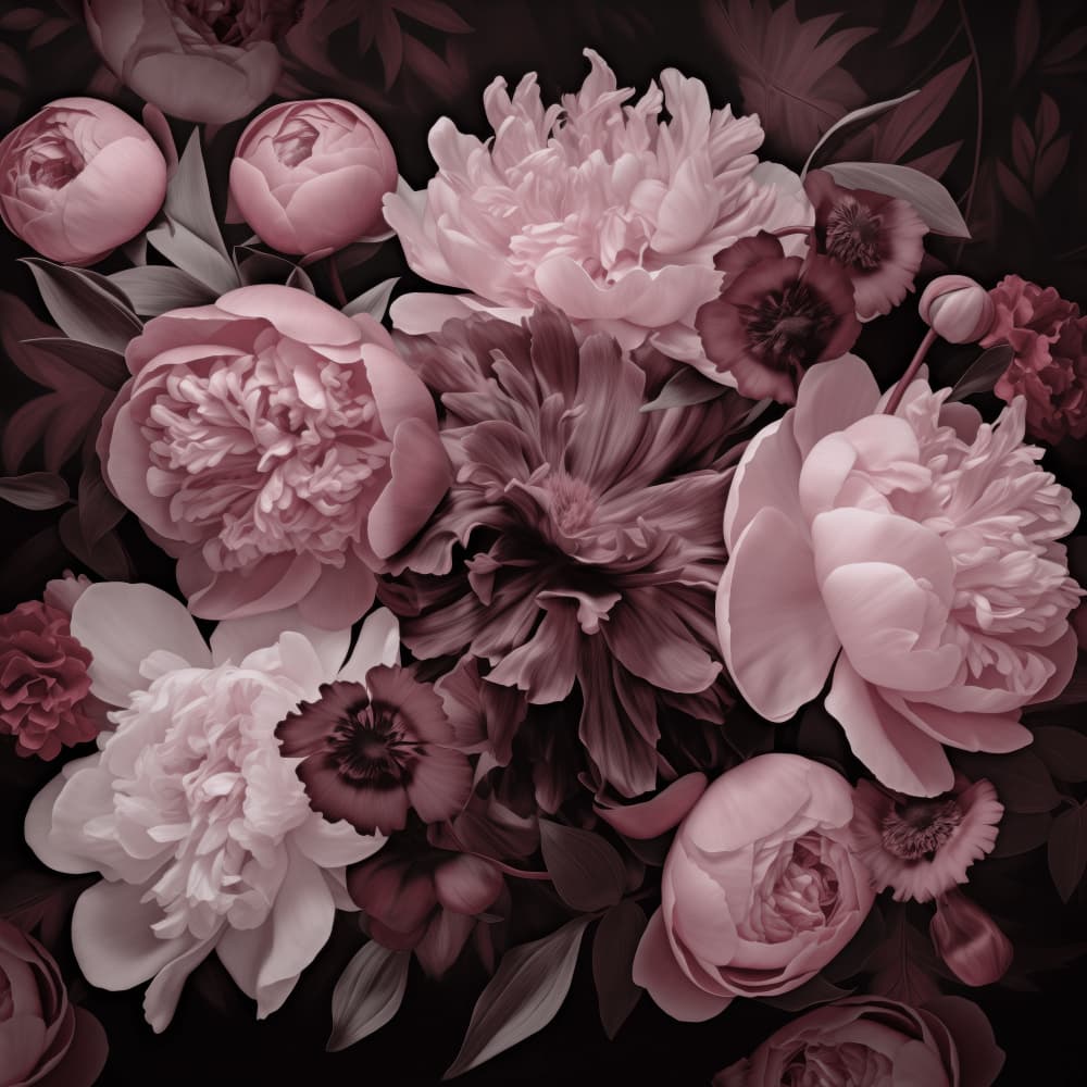 Floral Romance Pastel Pink by Andrea Haase — canvas wall art