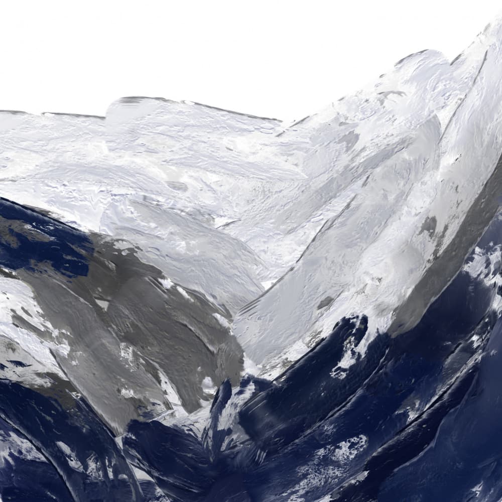 Abstract Winter Mountains by Josie George — canvas wall art