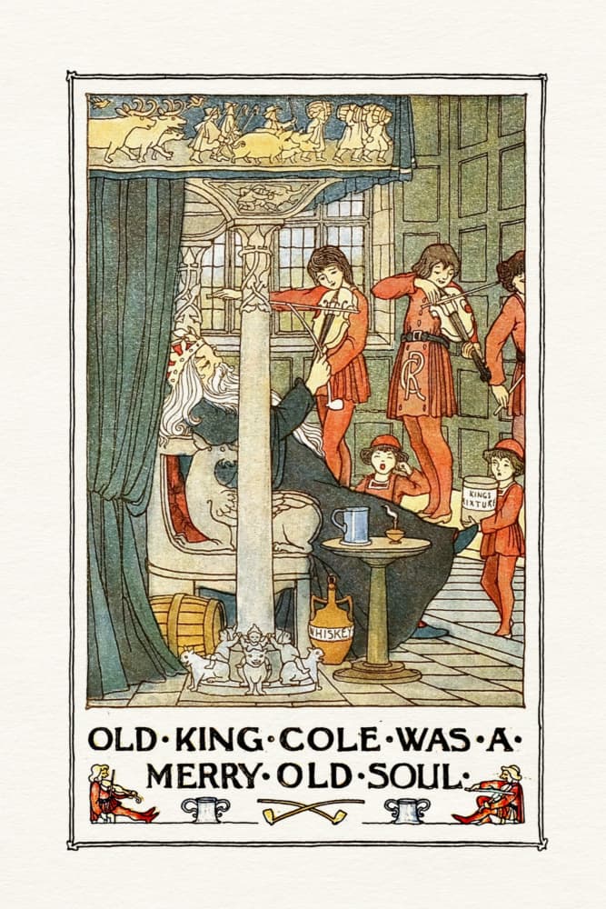Merry Old King Cole by Wild Violets — canvas wall art