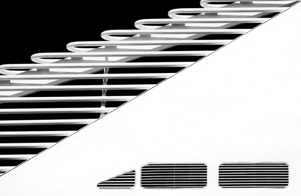 Clean Architectural Lines by Hans-Wolfgang Hawerkamp — canvas wall art