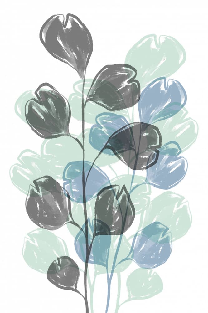 Soft Botanical Layers by Martina — canvas wall art
