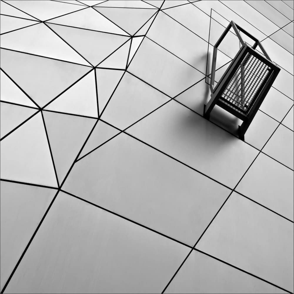 Geometric Urban Facade by Gilbert Claes — canvas wall art