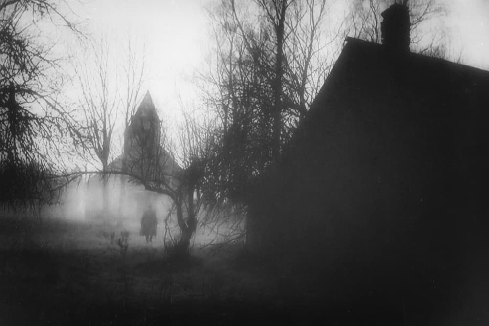 Mysterious Misty Church by Ali Ayer — canvas wall art