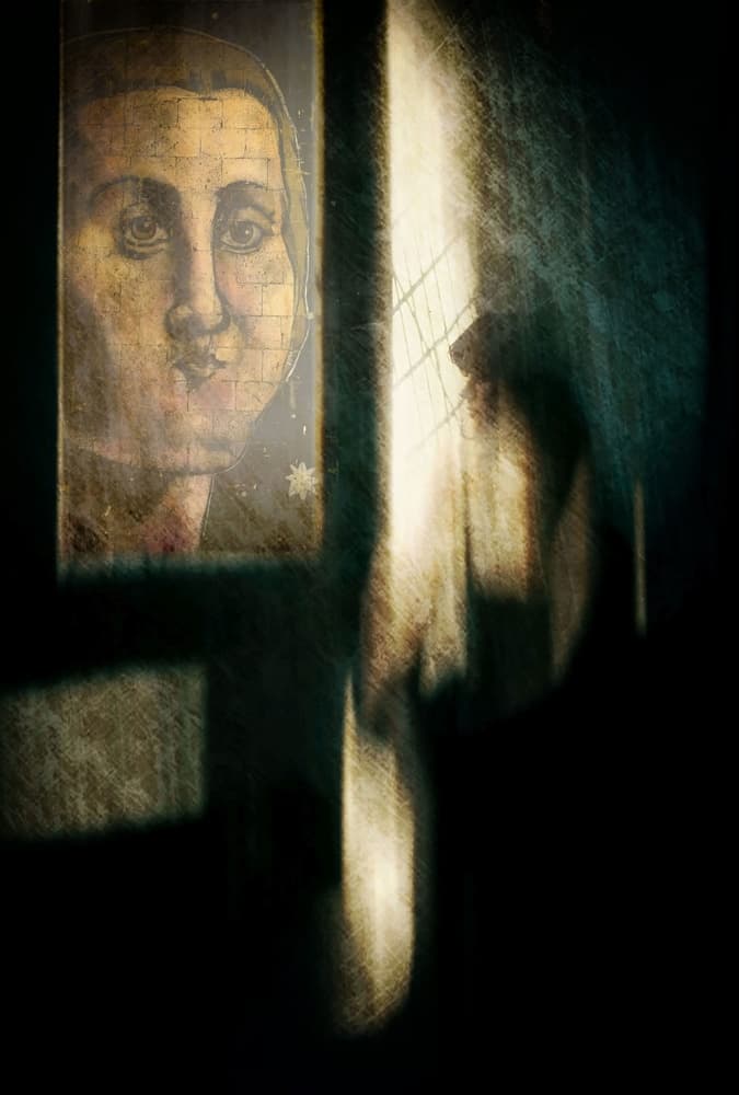 Madonna in Golden Light by Raffaele Corte — canvas wall art