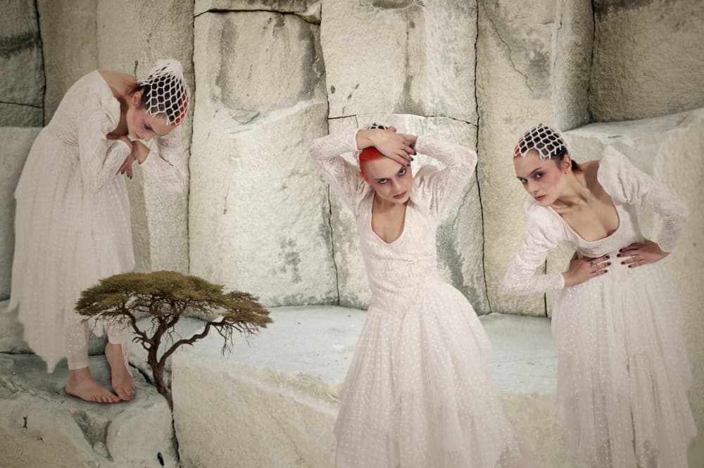 Ethereal Women In White by Christine von Diepenbroek — canvas wall art