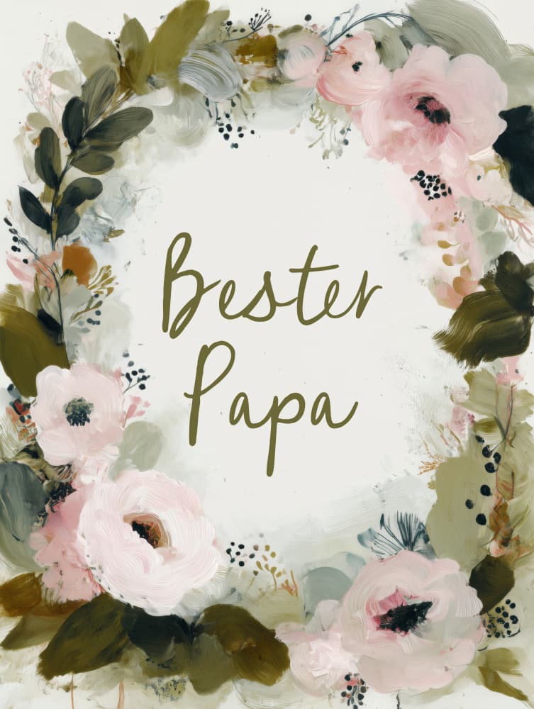 Bester papa no 01 by Treechild — canvas wall art