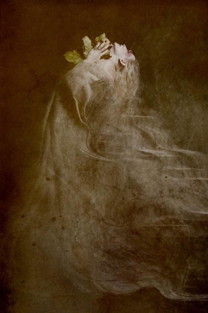 Ethereal Flowing Woman by Olga Mest — canvas wall art