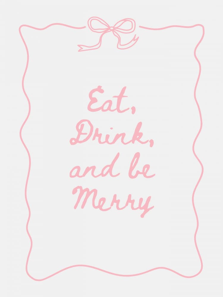 Eat Drink and Be Merry by Jolly and Dash — canvas wall art