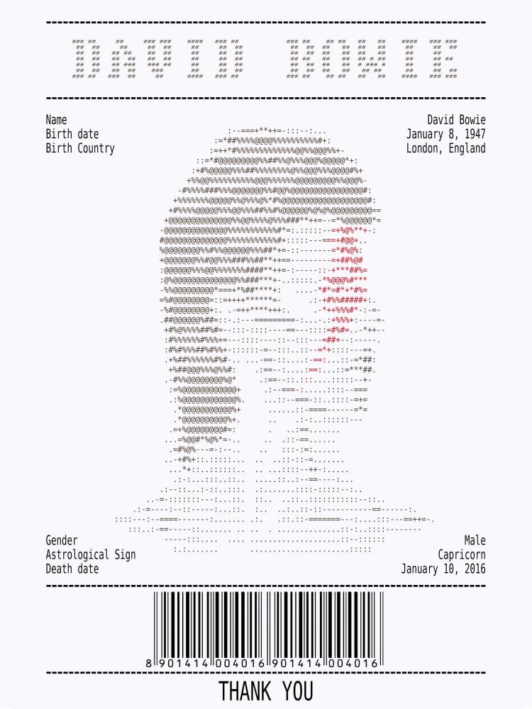 Red Lightning Text Portrait by Doa Project — canvas wall art