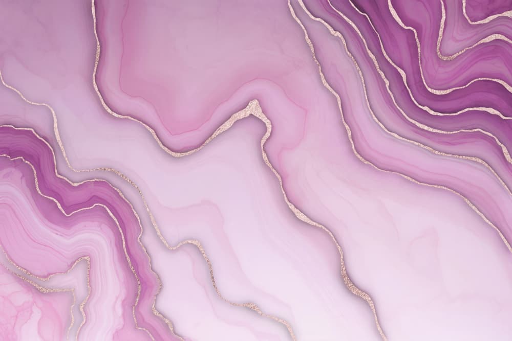 Pink Purple Golden Agate by Andrea Haase — canvas wall art