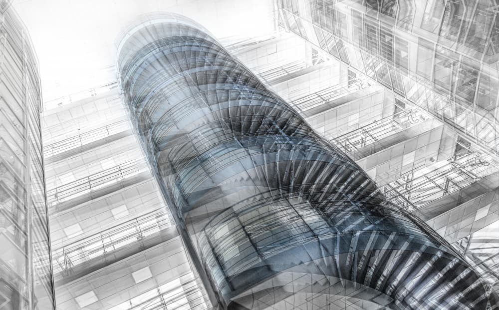 Reflective Urban Curve by Stephan Rückert — canvas wall art
