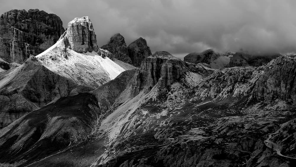 Dramatic Mountain Peaks by Marcel Rebro — canvas wall art
