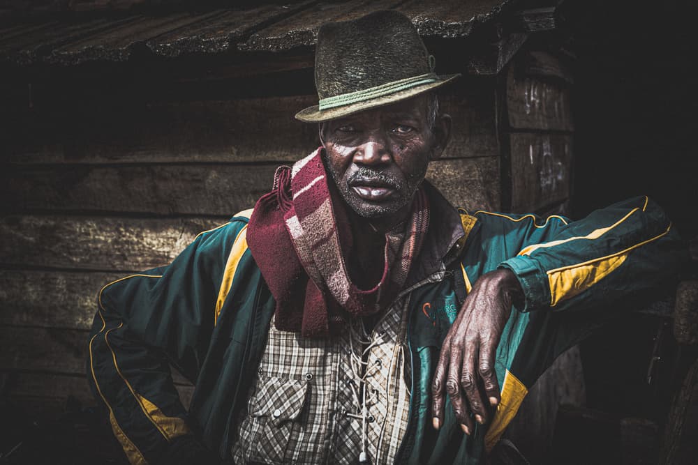African Elder Portrait by Marco Tagliarino — canvas wall art