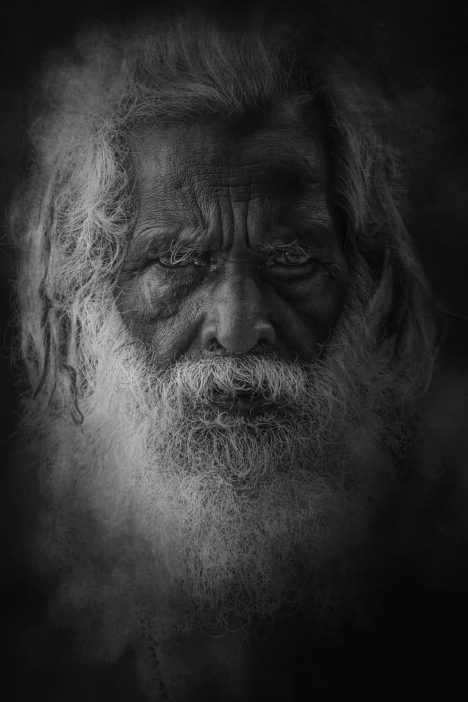 Wise Man Deep Gaze by Svetlin Yosifov — canvas wall art