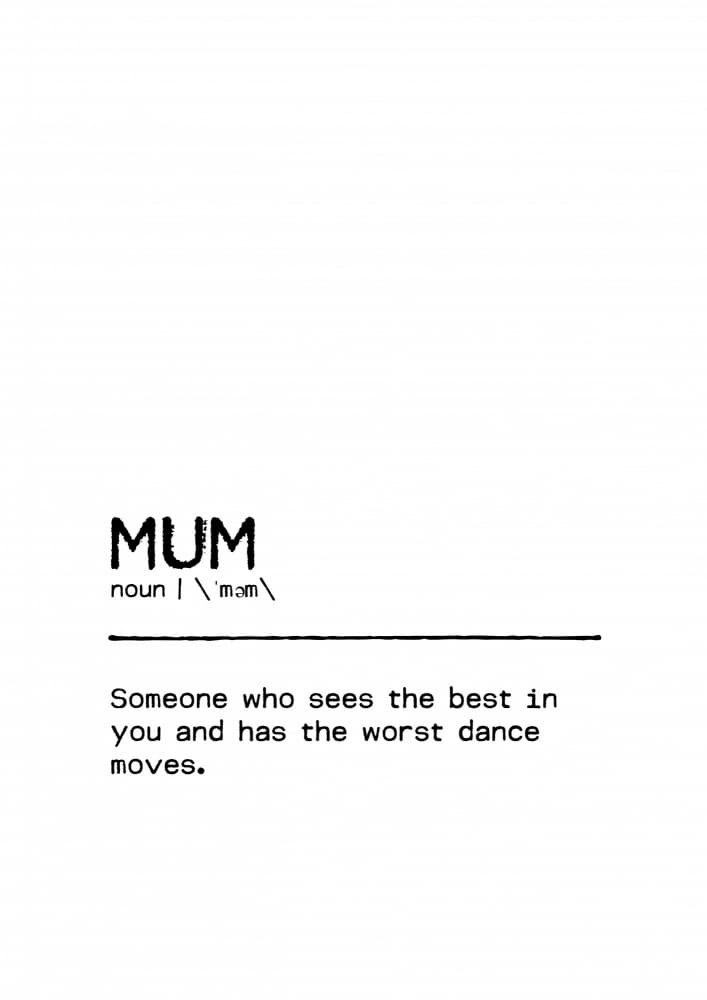 Funny Mum Definition by Orara Studio — canvas wall art