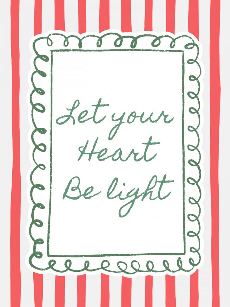 Let Your Heart Be Light by Jolly and Dash — canvas wall art