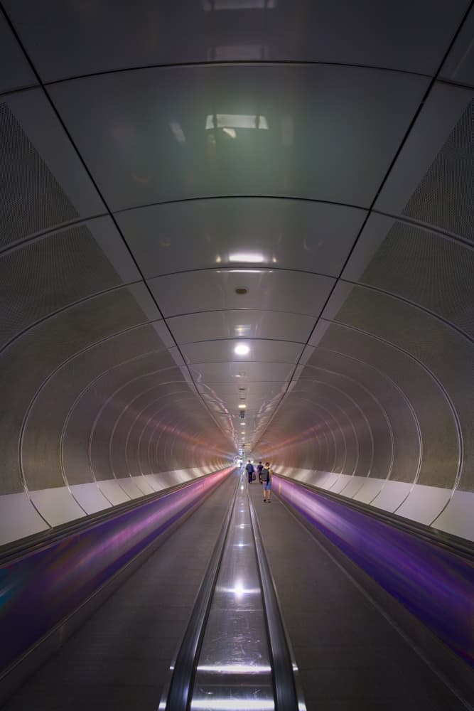 Vibrant Tunnel Journey by Greetje van Son — canvas wall art