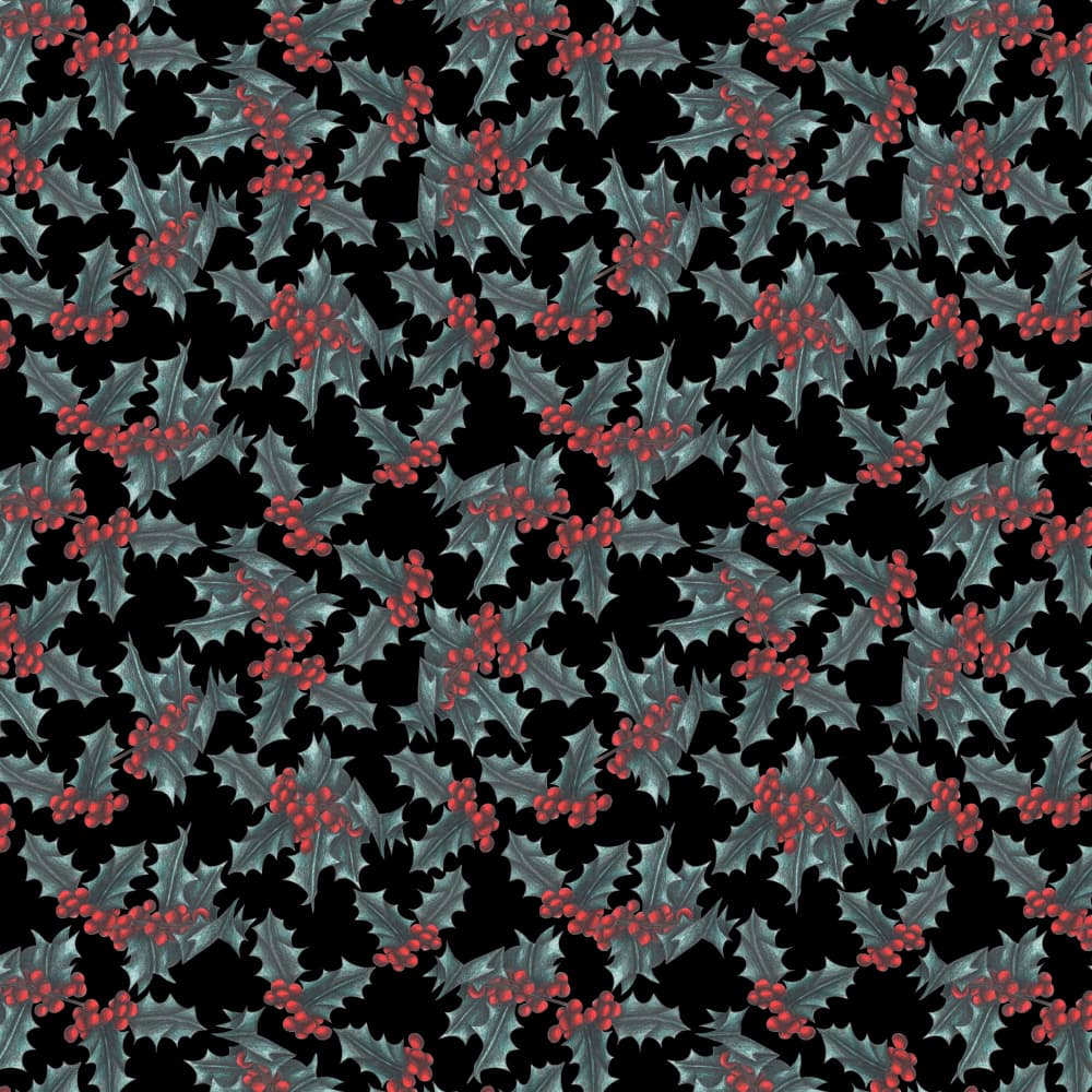 Classic Holly Pattern by Cecilia Battaini — canvas wall art