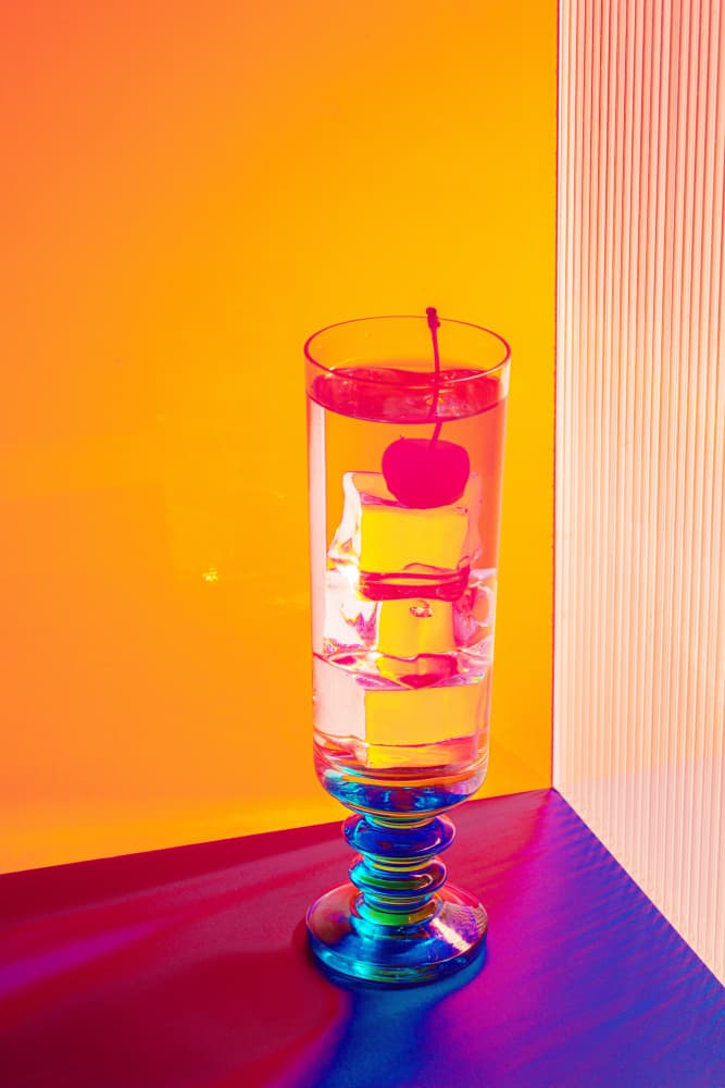 Vibrant Cherry Drink by Julia Ramiro — canvas wall art