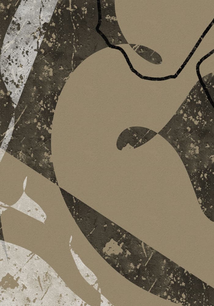 Modern Earthy Curves by Yuli Saputra — canvas wall art