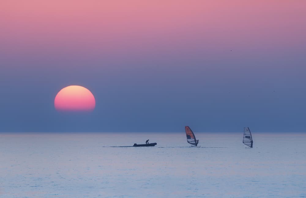 Pastel Ocean Sunset by Keren Or — canvas wall art