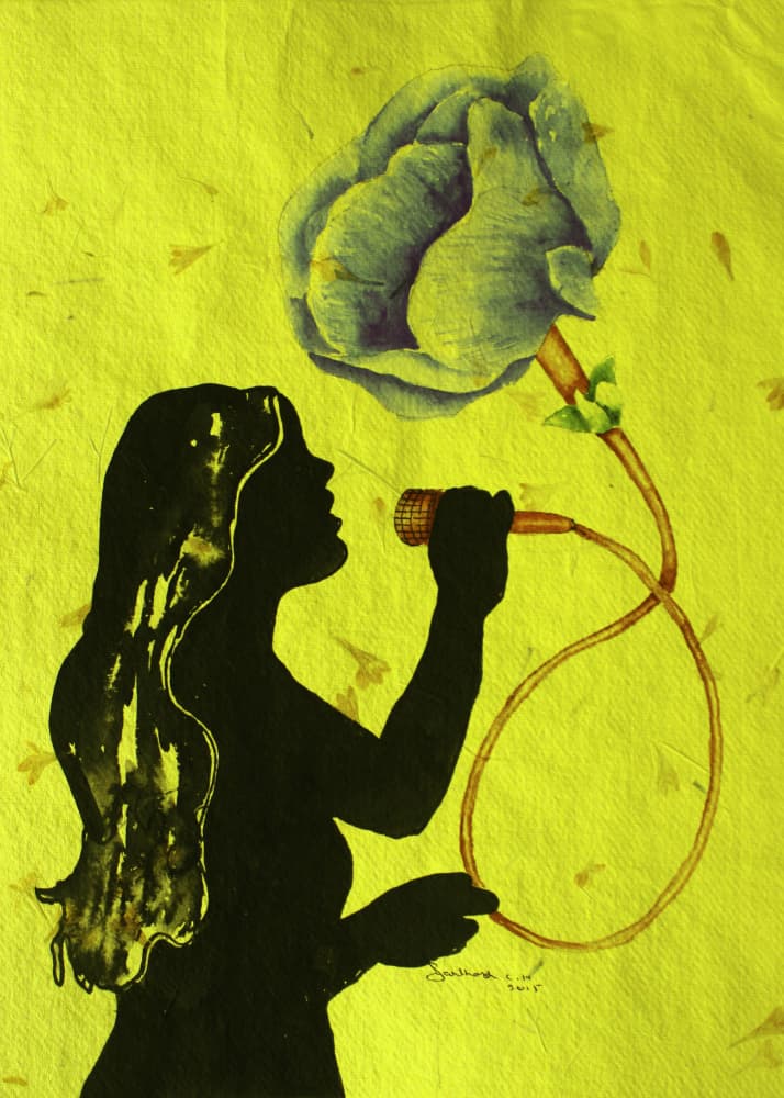Melody in Bloom by Santhosh ch — canvas wall art