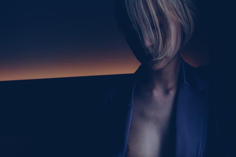Mysterious Blonde Portrait by Takaaki Ishikura — canvas wall art
