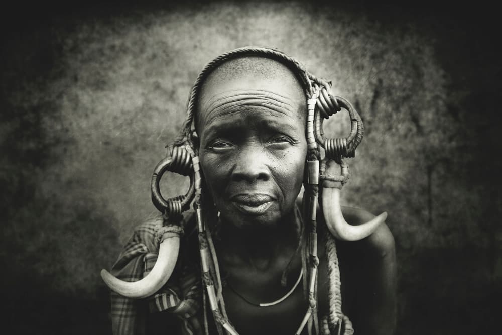 African Elder Portrait by Svetlin Yosifov — canvas wall art