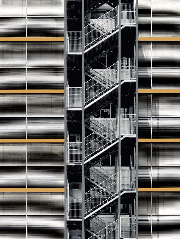 Architectural Fire Escape by Arnon Orbach — canvas wall art