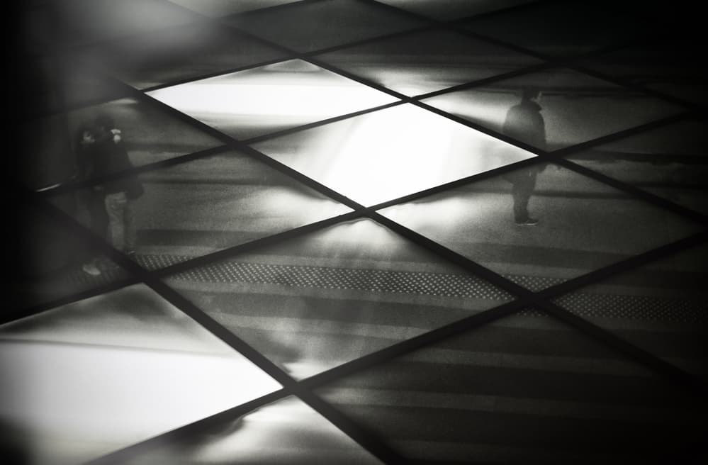 Abstract City Silhouettes by Krisztina Lacz — canvas wall art