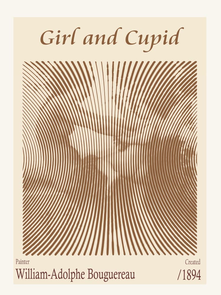 Girl and Cupid Illusion by Doa Project — canvas wall art