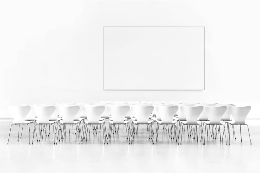 Minimalist Conference Room by Burghard Nitzschmann — canvas wall art