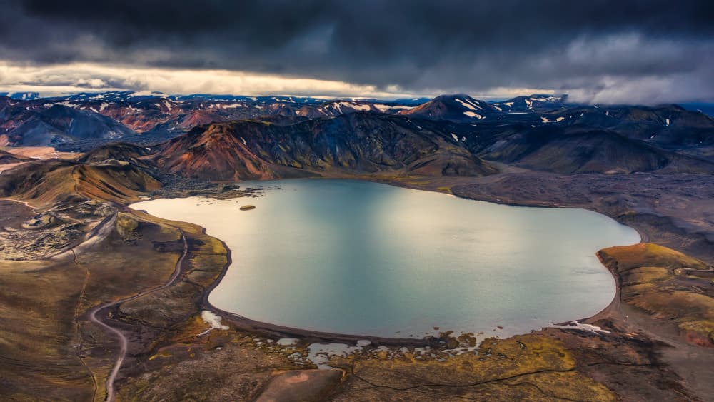 Colorful Landmannalaugar Landscape by Luigi Ruoppolo — canvas wall art