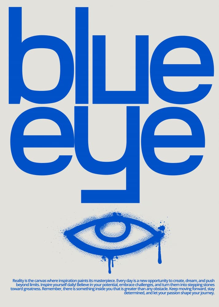 Blue Eye Graffiti by RS LAB STUDIO — canvas wall art