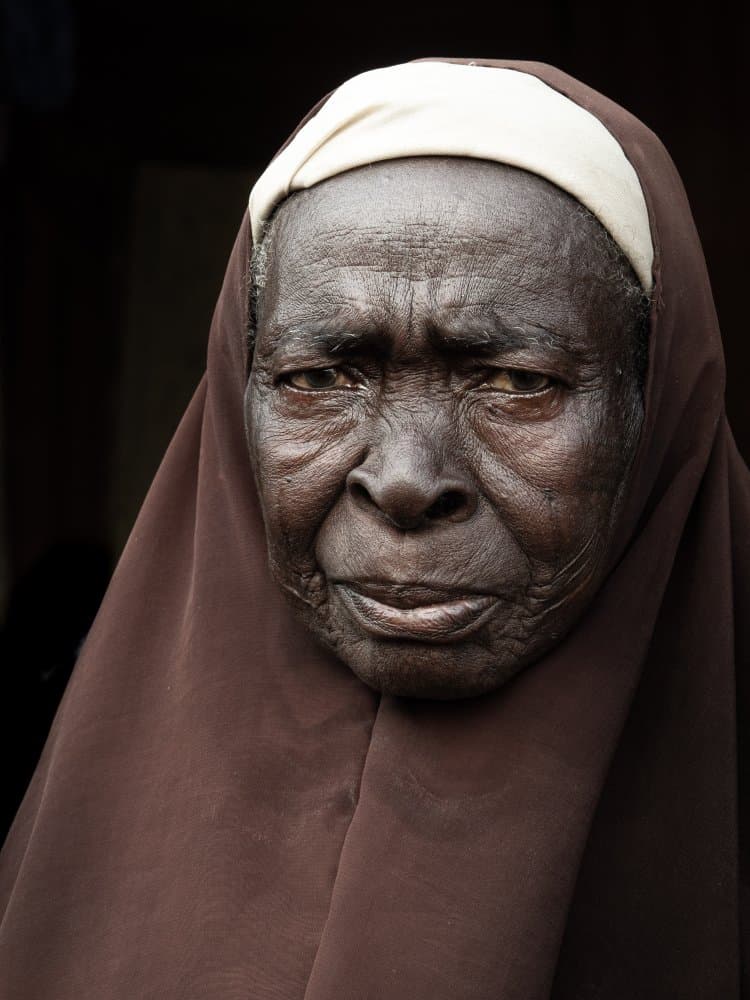 Dignified Elderly Woman by Elena Molina — canvas wall art