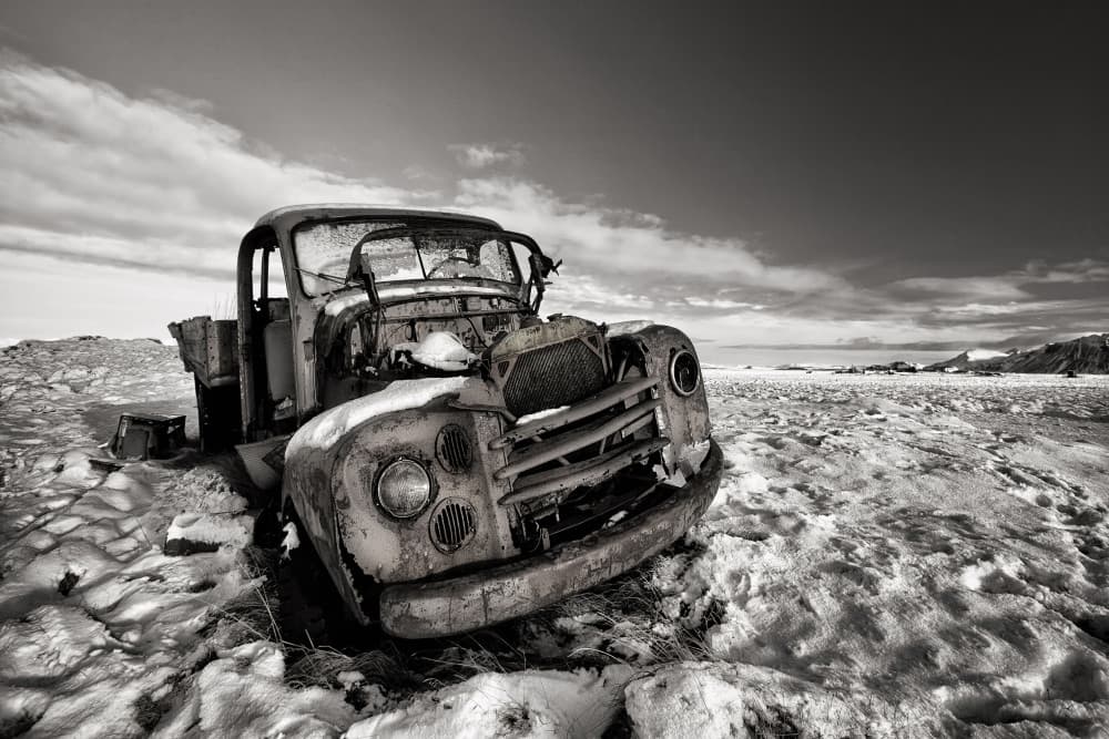 Abandoned Winter Truck by Þorsteinn H. Ingibergsson — canvas wall art