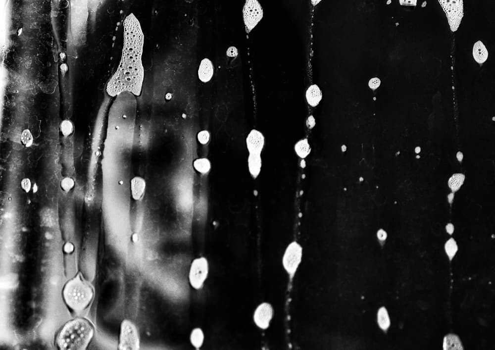 Monochrome Soap Bubbles by Ali Ayer — canvas wall art