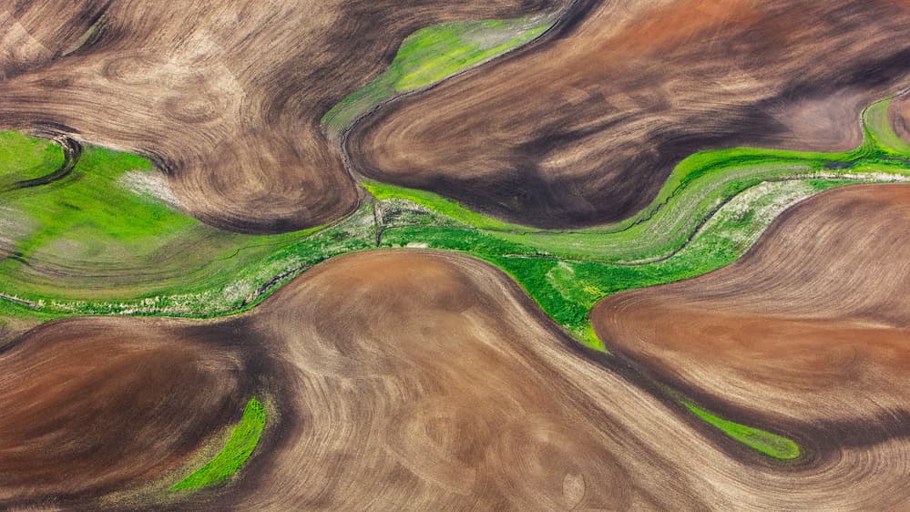 Winding Green Fields by Shin Woo Ryu — canvas wall art