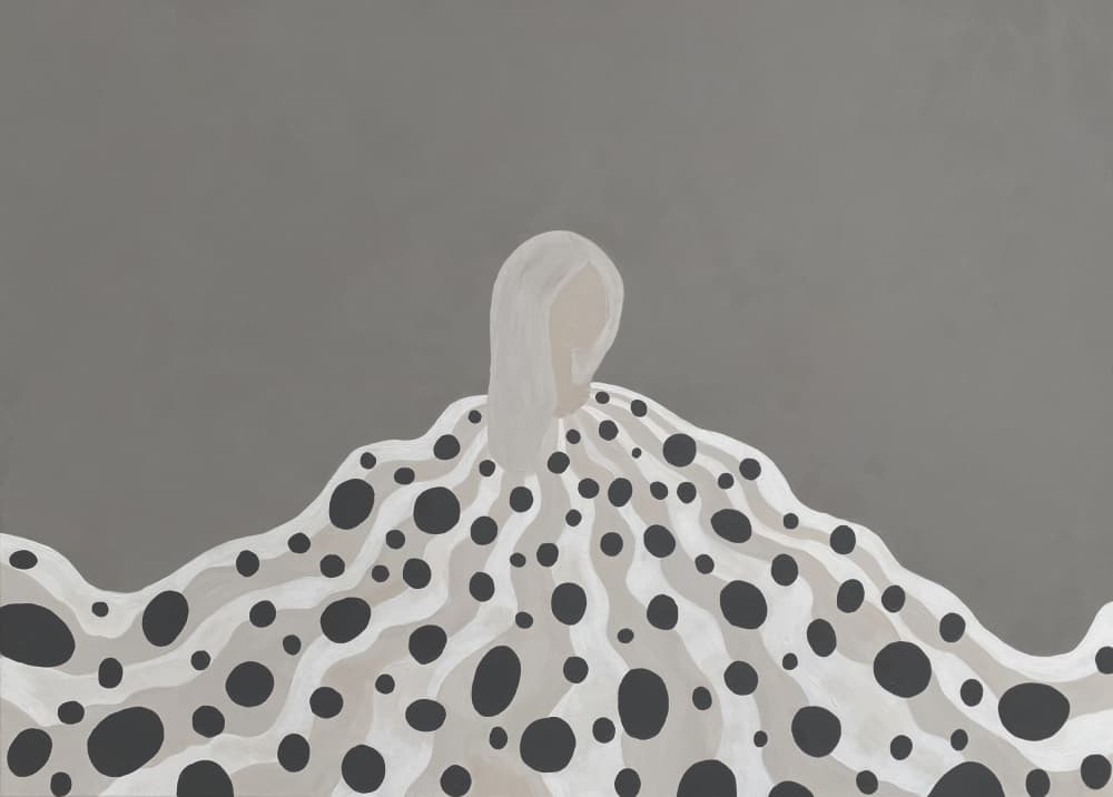 Dotted Flowing Figure by Emma Sandgren — canvas wall art