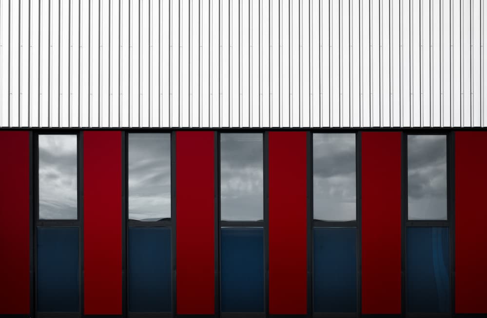 Bold Geometric Facade by Harry Verschelden — canvas wall art