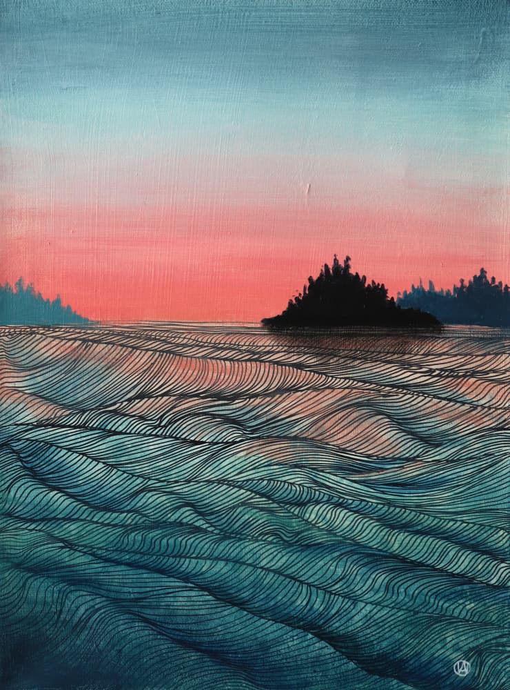 Evening light 4 by Ania Witwitzka — canvas wall art