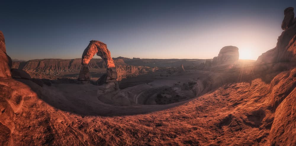 Delicate Arch Sunset by Carlos F. Turienzo — canvas wall art