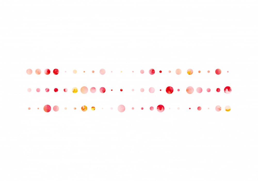 Playful Watercolor Dots by Fabiana Silveira — canvas wall art