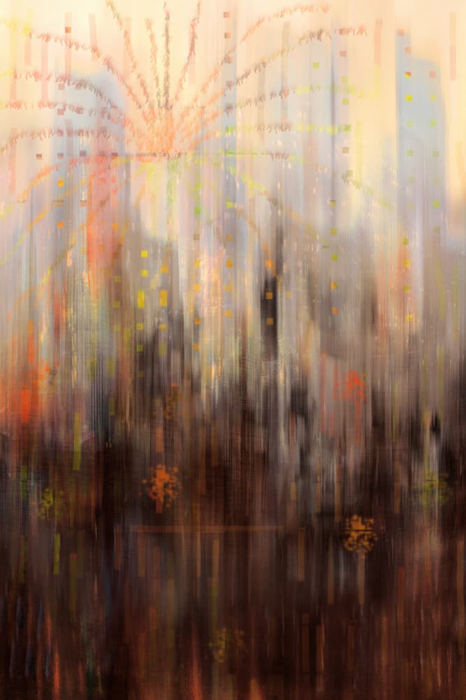 Urban Light Burst by Christina Sillen — canvas wall art